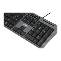 Produktbild för iBOX Desktop Kit - sats med tangentbord och mus - QWERTY - svart Inmatningsenhet