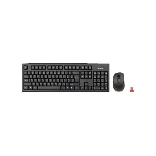 A4 TECH A4Tech V-Track 7100N PADLESS Wireless Desktop - sats med tangentbord och mus - QWERTY - svart Inmatningsenhet
