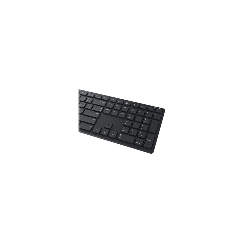Produktbild för Dell Pro Keyboard and Mouse KM5221W - sats med tangentbord och mus - QWERTY - USA, internationellt - svart Inmatningsenhet