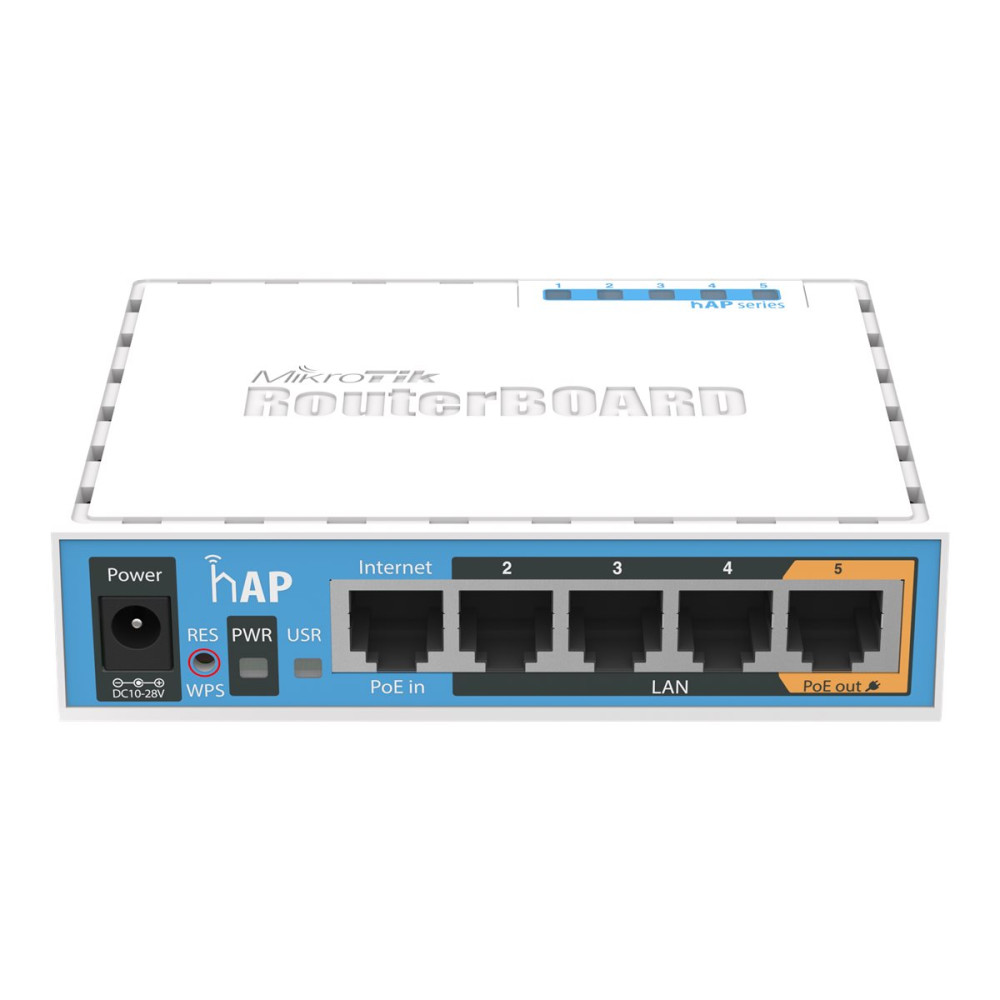 Produktbild för MikroTik RouterBOARD hAP - trådlös router - Wi-Fi - skrivbordsmodell