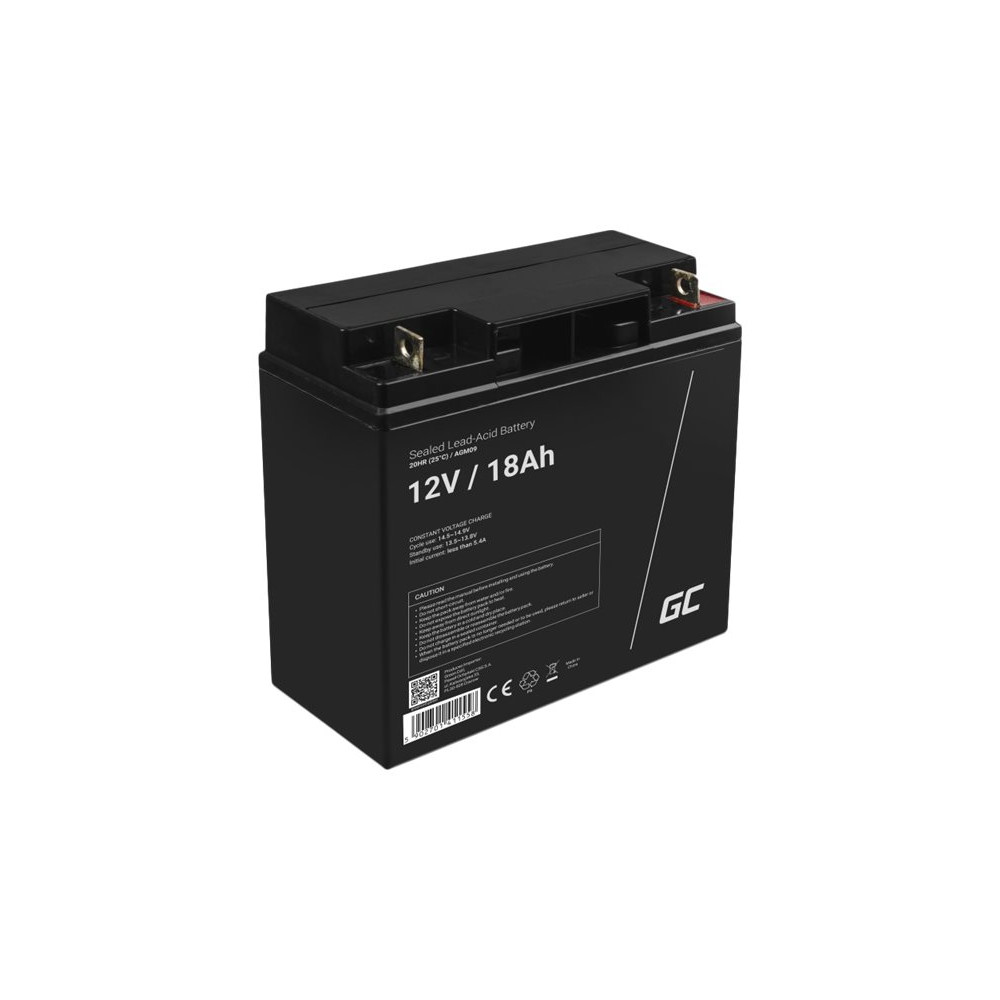 Produktbild för Green Cell - UPS-batteri - Förseglat med blysyra (SLA) - 18 Ah