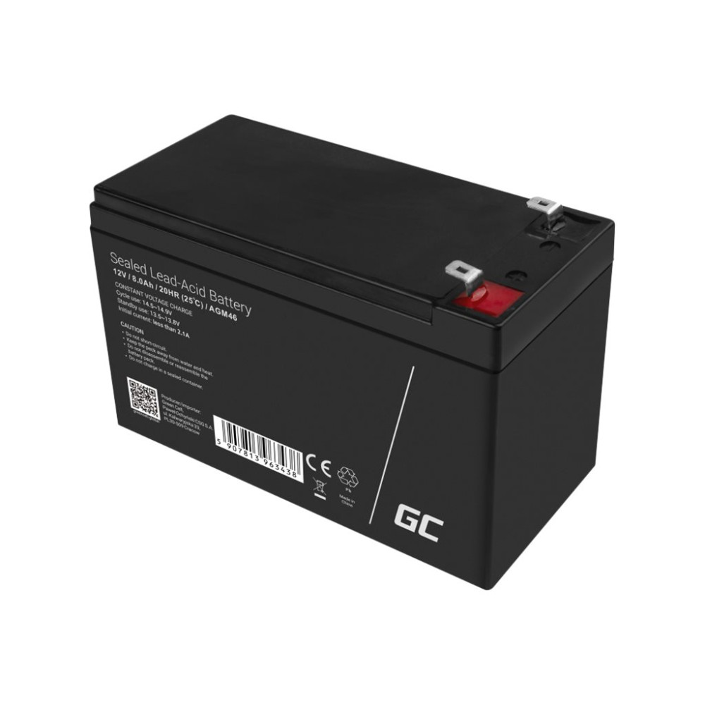 Produktbild för Green Cell - UPS-batteri - Bly-syra - 8 Ah
