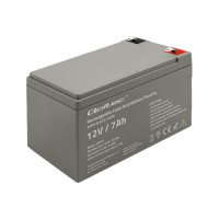 Produktbild för Qoltec - UPS-batteri - AGM-batteri, max. 105A, säkerhet - Bly-syra - 7 Ah