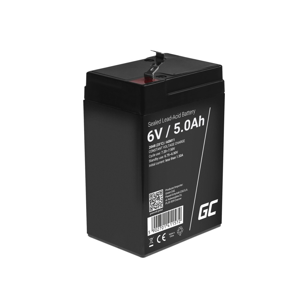 Produktbild för Green Cell - UPS-batteri - Förseglat med blysyra (SLA) - 5 Ah