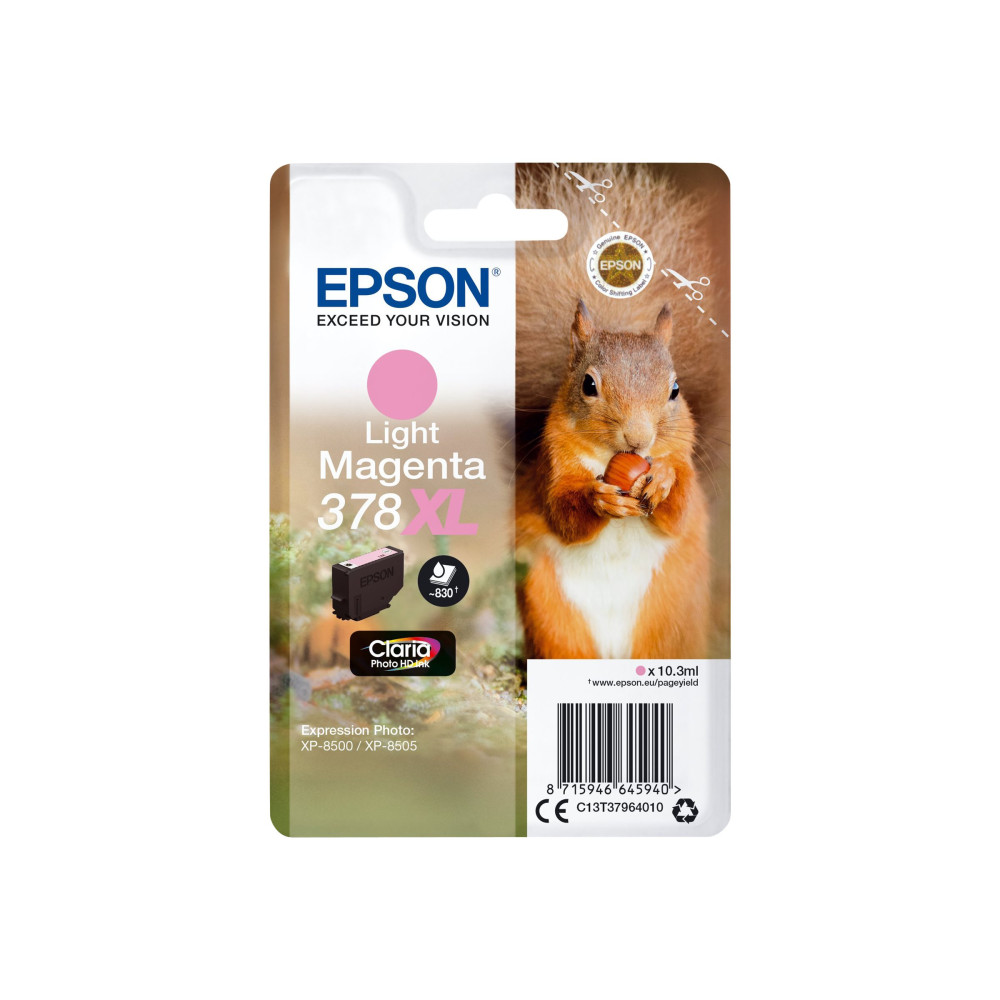 Produktbild för Epson 378XL - XL - ljus magenta - original - bläckpatron