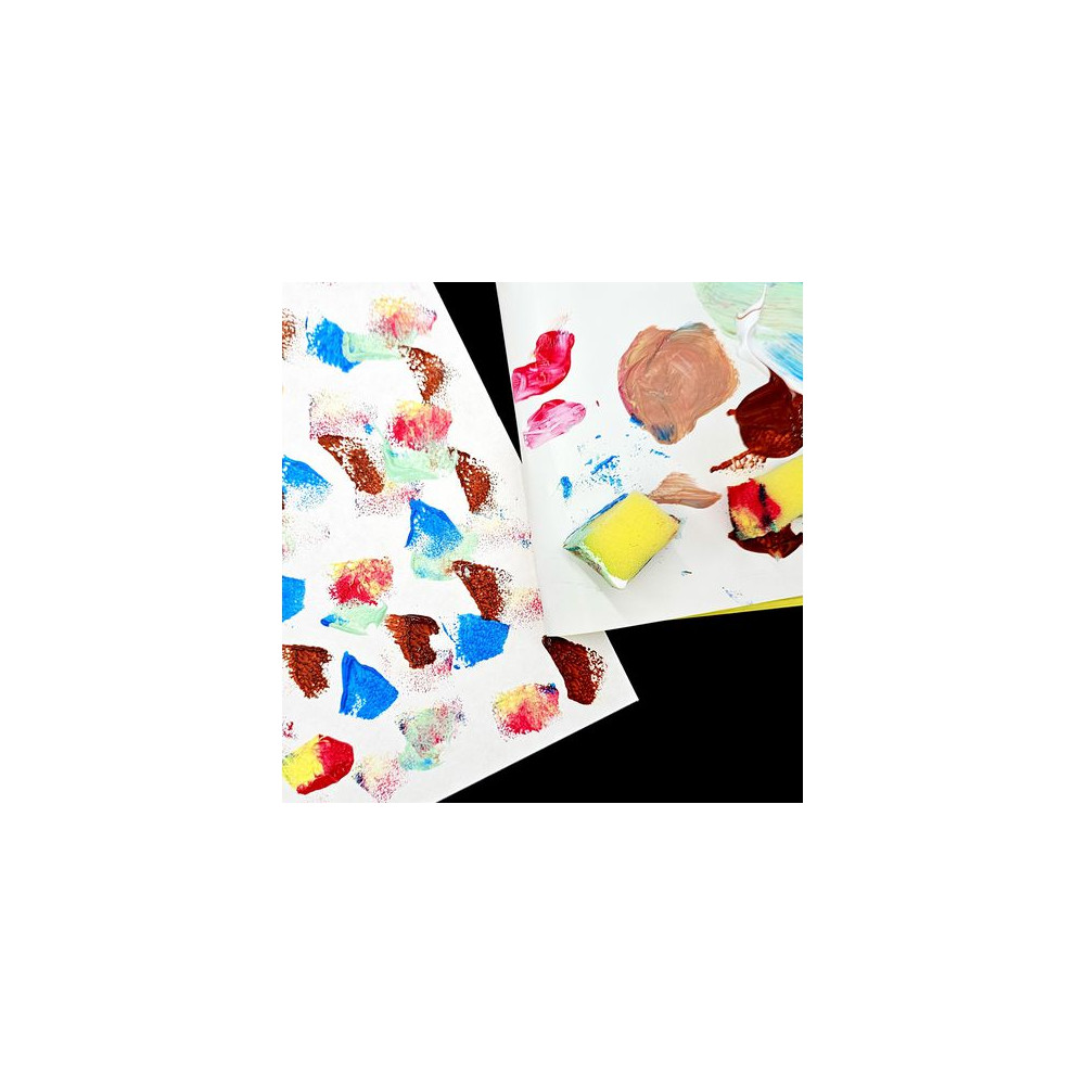 Produktbild för Målarkartong naturvit 560gr 30x30cm 40st