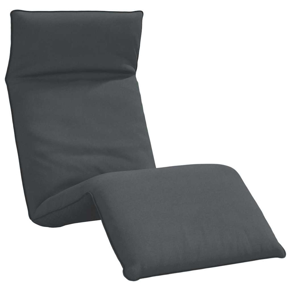 Produktbild för Hopfällbar solstol antracit 175x54x8,5 cm oxfordtyg
