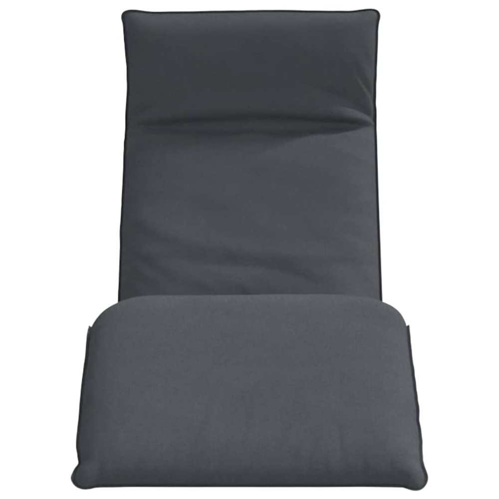Produktbild för Hopfällbar solstol antracit 175x54x8,5 cm oxfordtyg