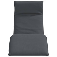 Produktbild för Hopfällbar solstol antracit 175x54x8,5 cm oxfordtyg