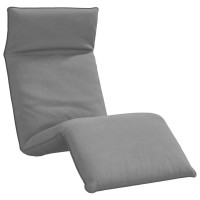 Produktbild för Hopfällbar solstol grå 175x54x8,5 cm oxfordtyg