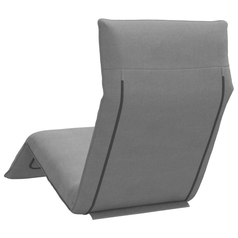 Produktbild för Hopfällbar solstol grå 175x54x8,5 cm oxfordtyg