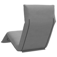 Produktbild för Hopfällbar solstol grå 175x54x8,5 cm oxfordtyg
