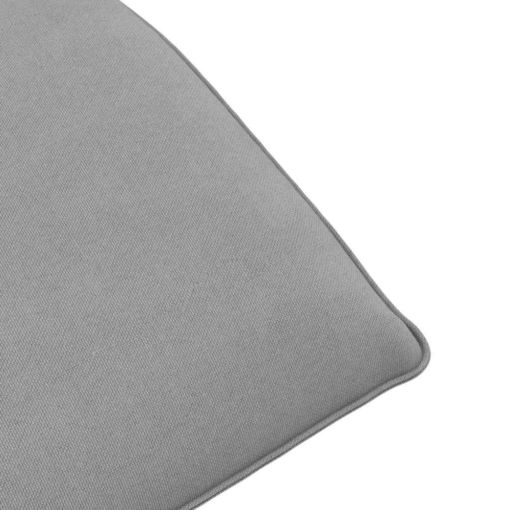 Produktbild för Hopfällbar solstol grå 175x54x8,5 cm oxfordtyg