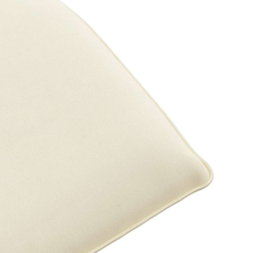 Produktbild för Hopfällbar solstol gräddvit 175x54x8,5 cm oxfordtyg