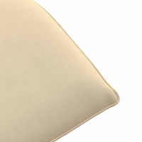 Produktbild för Hopfällbar solstol beige 175x54x8,5 cm oxfordtyg