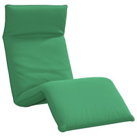 Produktbild för Hopfällbar solstol grön 175x54x8,5 cm oxfordtyg