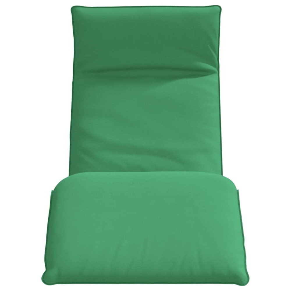 Produktbild för Hopfällbar solstol grön 175x54x8,5 cm oxfordtyg