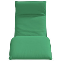 Produktbild för Hopfällbar solstol grön 175x54x8,5 cm oxfordtyg