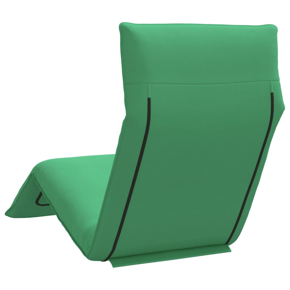 Produktbild för Hopfällbar solstol grön 175x54x8,5 cm oxfordtyg