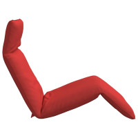 Produktbild för Hopfällbar solstol röd 175x54x8,5 cm oxfordtyg
