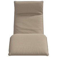 Produktbild för Hopfällbar solstol Taupe 175x54x8,5 cm Oxford tyg