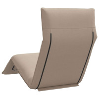 Produktbild för Hopfällbar solstol Taupe 175x54x8,5 cm Oxford tyg