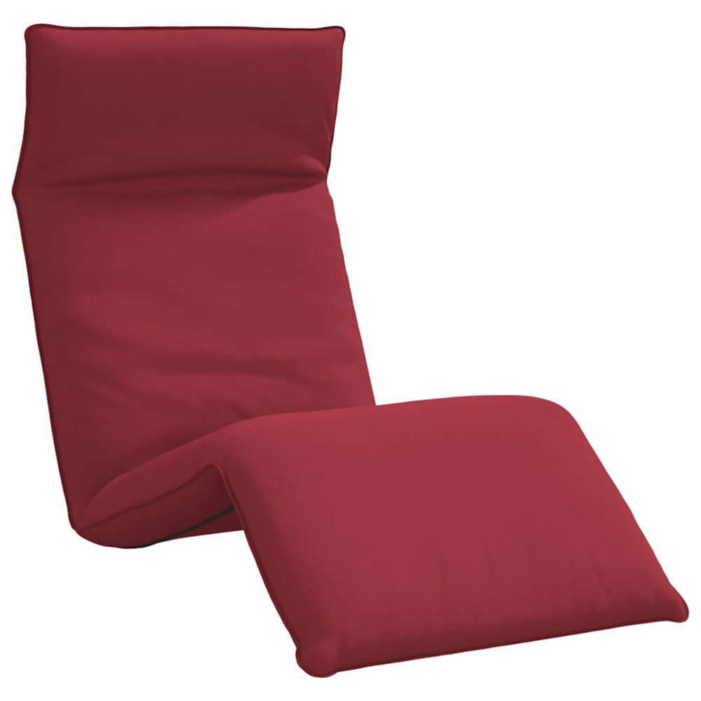 Produktbild för Hopfällbar solstol vinröd 175x54x8,5 cm oxfordtyg