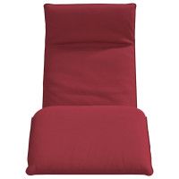 Produktbild för Hopfällbar solstol vinröd 175x54x8,5 cm oxfordtyg