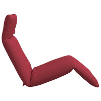 Produktbild för Hopfällbar solstol vinröd 175x54x8,5 cm oxfordtyg