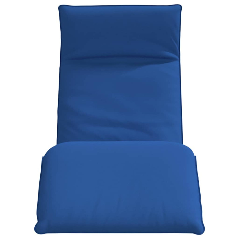 Produktbild för Hopfällbar solstol kungsblå 175x54x8,5 cm oxfordtyg