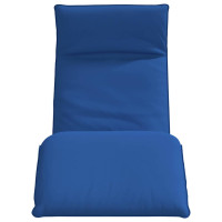 Produktbild för Hopfällbar solstol kungsblå 175x54x8,5 cm oxfordtyg