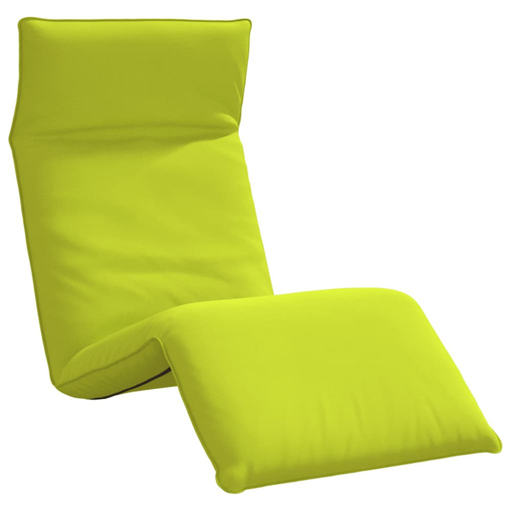 Produktbild för Hopfällbar solstol ljusgrön 175x54x8,5 cm oxfordtyg
