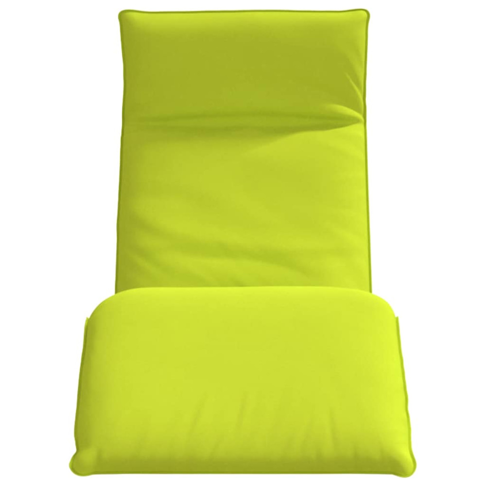 Produktbild för Hopfällbar solstol ljusgrön 175x54x8,5 cm oxfordtyg