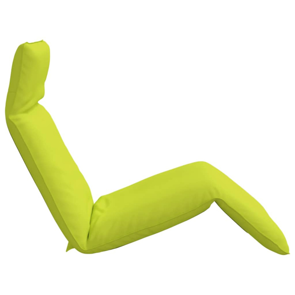 Produktbild för Hopfällbar solstol ljusgrön 175x54x8,5 cm oxfordtyg