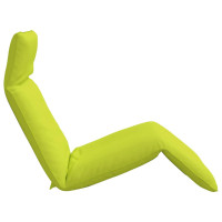 Produktbild för Hopfällbar solstol ljusgrön 175x54x8,5 cm oxfordtyg