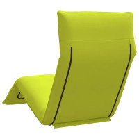 Produktbild för Hopfällbar solstol ljusgrön 175x54x8,5 cm oxfordtyg