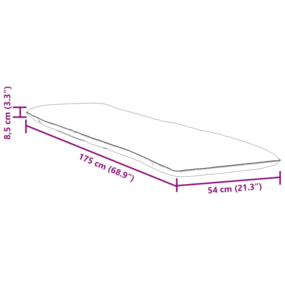 Produktbild för Hopfällbar solstol grå rutig 175x54x8,5 cm oxfordtyg