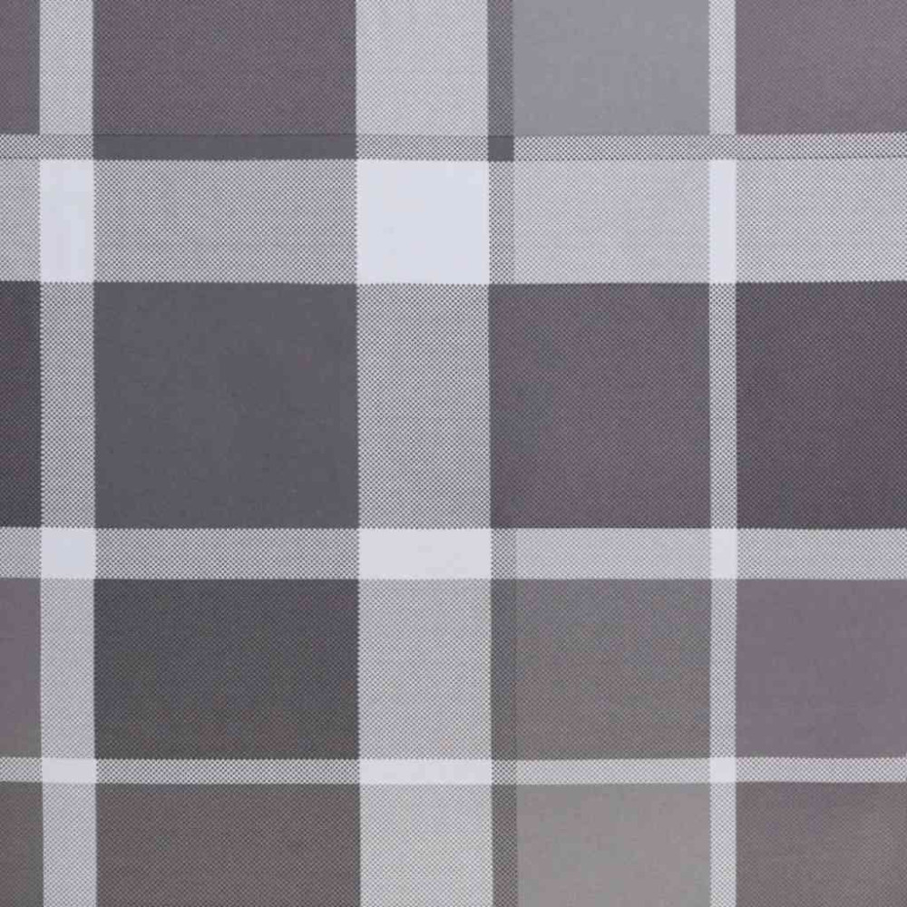 Produktbild för Hopfällbar solstol grå rutig 175x54x8,5 cm oxfordtyg