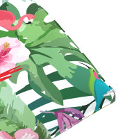 Produktbild för Hopfällbar solstol Flerfärgad 175x54x8,5 cm Oxford tyg