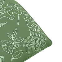 Produktbild för Hopfällbar solstol bladmönster 175x54x8,5 cm oxfordtyg