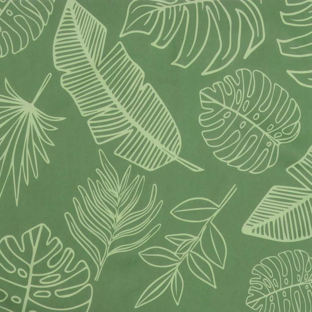 Produktbild för Hopfällbar solstol bladmönster 175x54x8,5 cm oxfordtyg