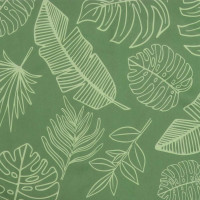 Produktbild för Hopfällbar solstol bladmönster 175x54x8,5 cm oxfordtyg
