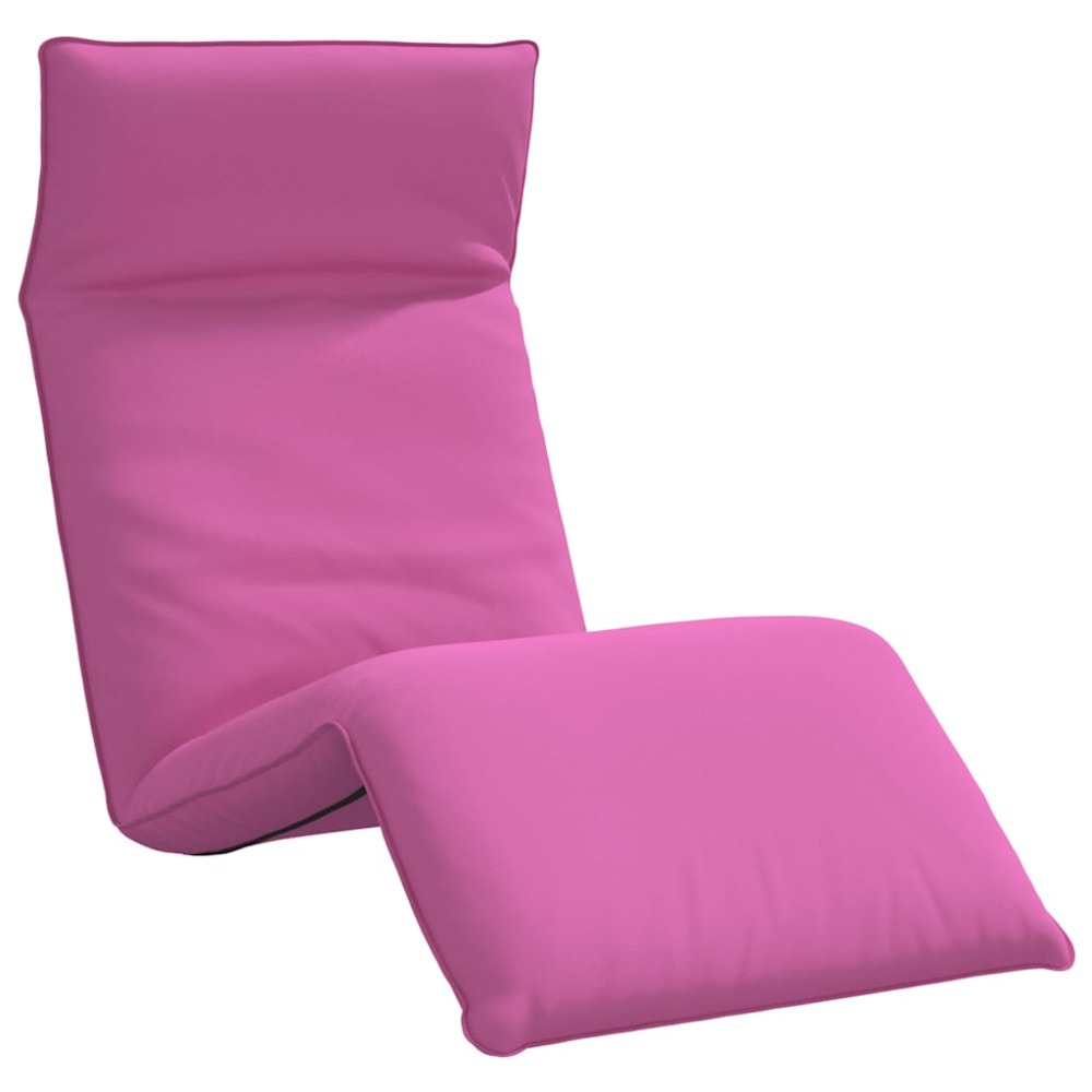 Produktbild för Hopfällbar solstol rosa 175x54x8,5 cm oxfordtyg