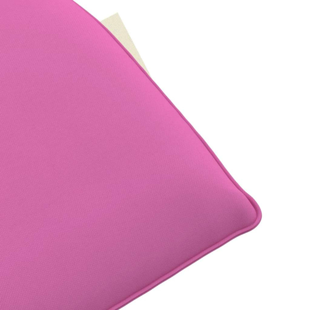 Produktbild för Hopfällbar solstol rosa 175x54x8,5 cm oxfordtyg