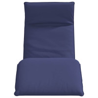 Produktbild för Hopfällbar solstol marinblå 175x54x8,5 cm oxfordtyg