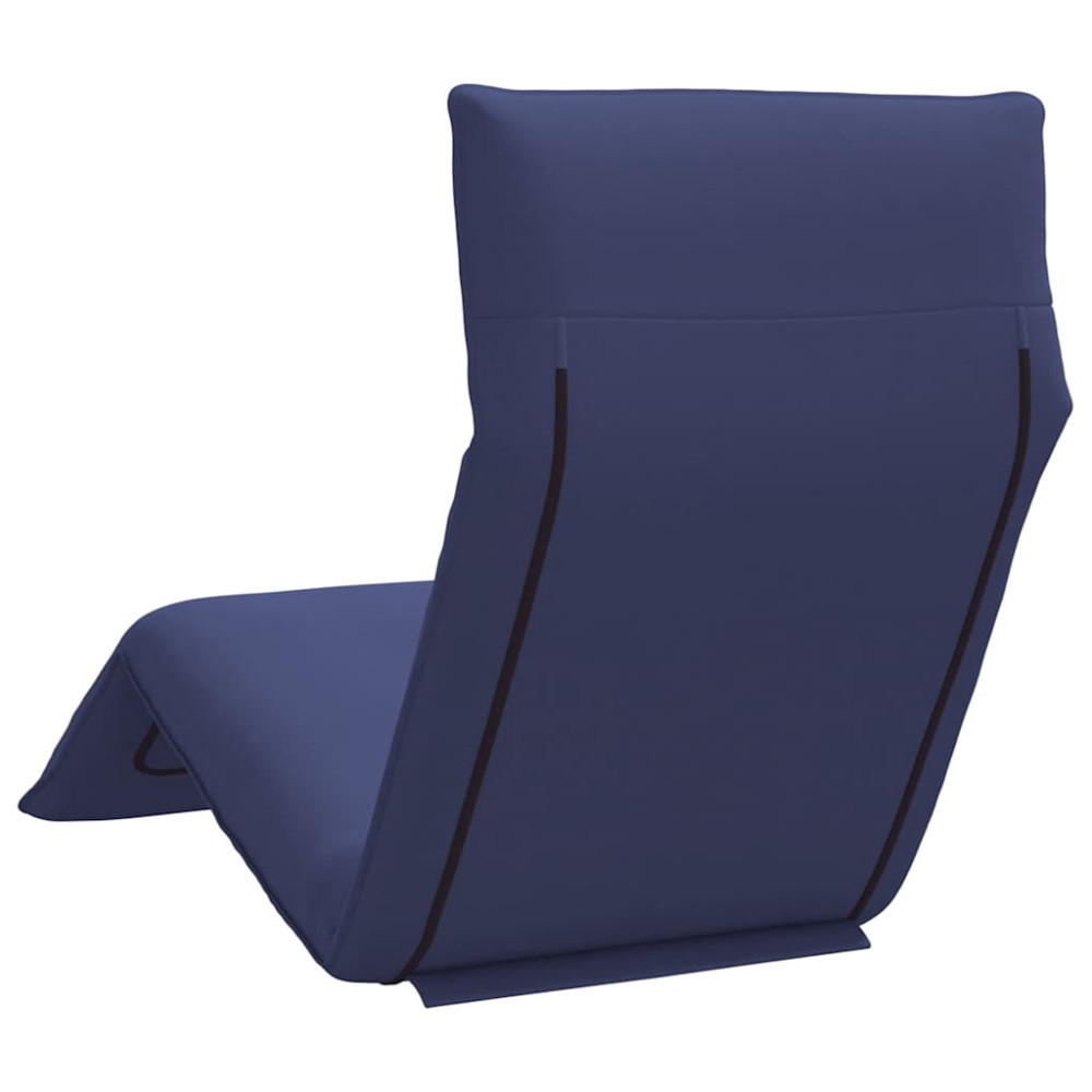 Produktbild för Hopfällbar solstol marinblå 175x54x8,5 cm oxfordtyg
