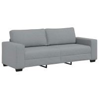 Produktbild för 3-sitssoffa ljusgrå 220x77x82 cm tyg