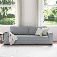 Produktbild för 3-sitssoffa ljusgrå 220x77x82 cm tyg