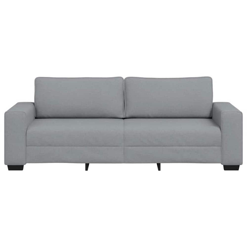 Produktbild för 3-sitssoffa ljusgrå 220x77x82 cm tyg