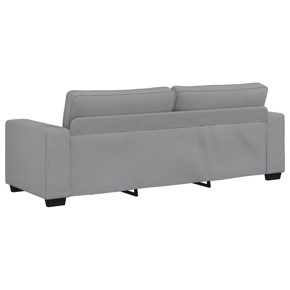 Produktbild för 3-sitssoffa ljusgrå 220x77x82 cm tyg